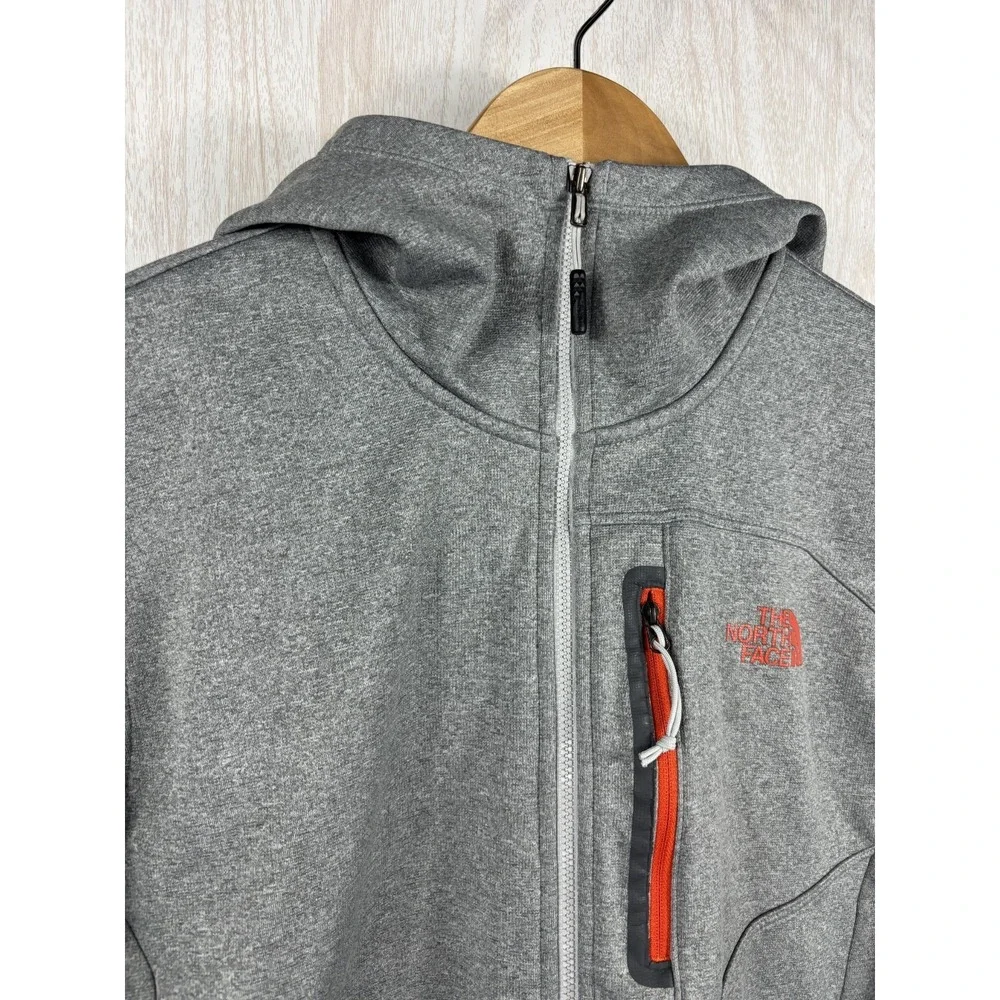 The North Face Canyonlands Hoodie Gray Full Zip Fleece Mens M Outdoor Hiking